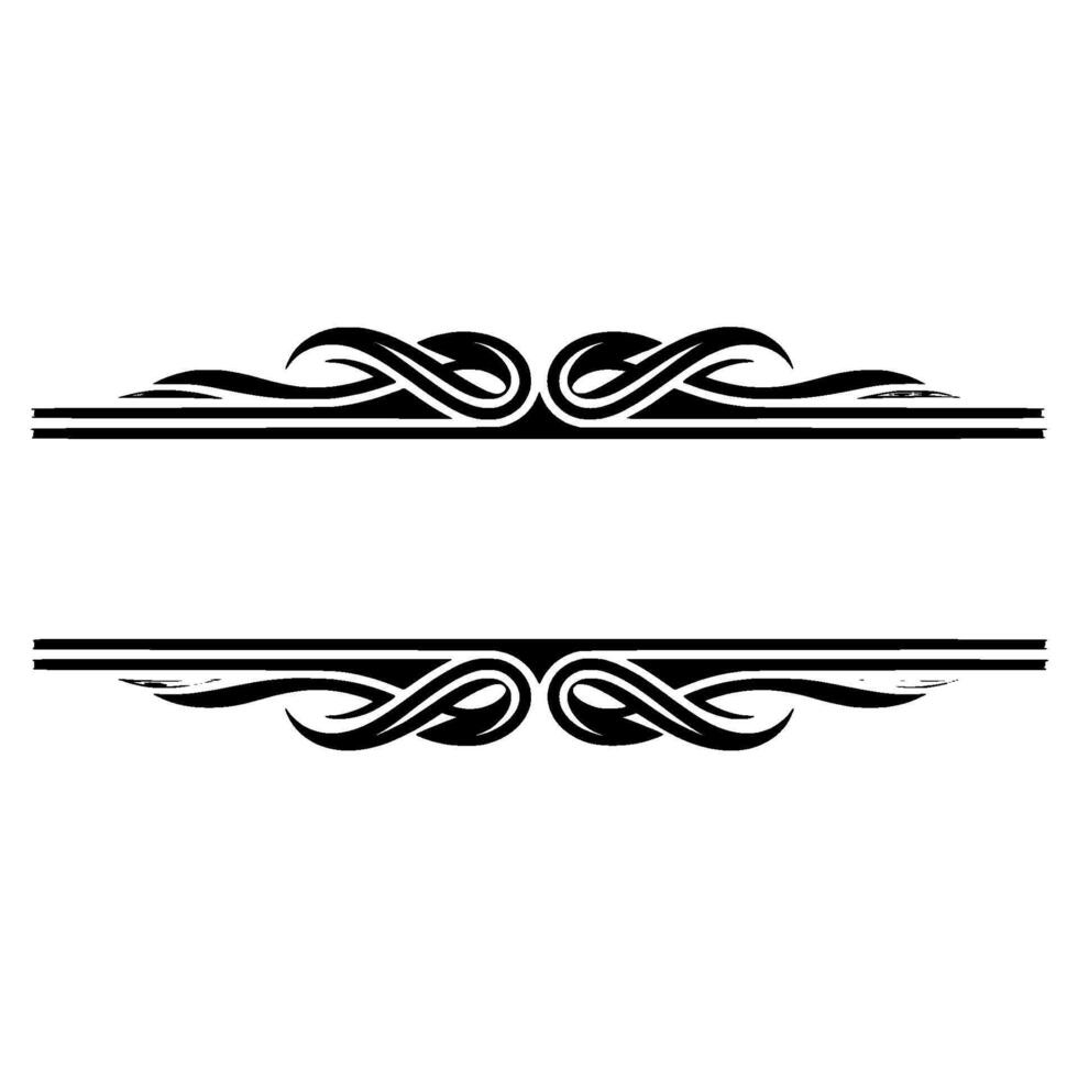 Elegant Decorative Border, Vintage Style, Classical Division vector