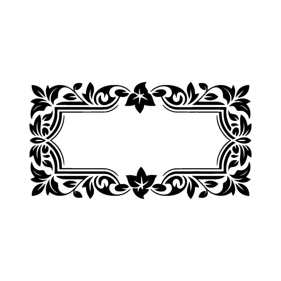 Elegant Vintage Frame, Decorative Border, Classic, Background vector