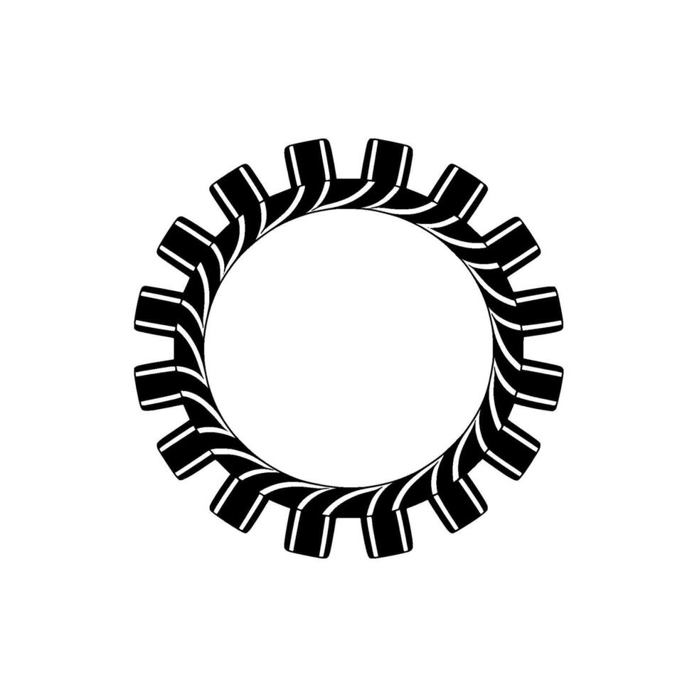 Kinetic Gear Abstract Motion, Minimalist vector