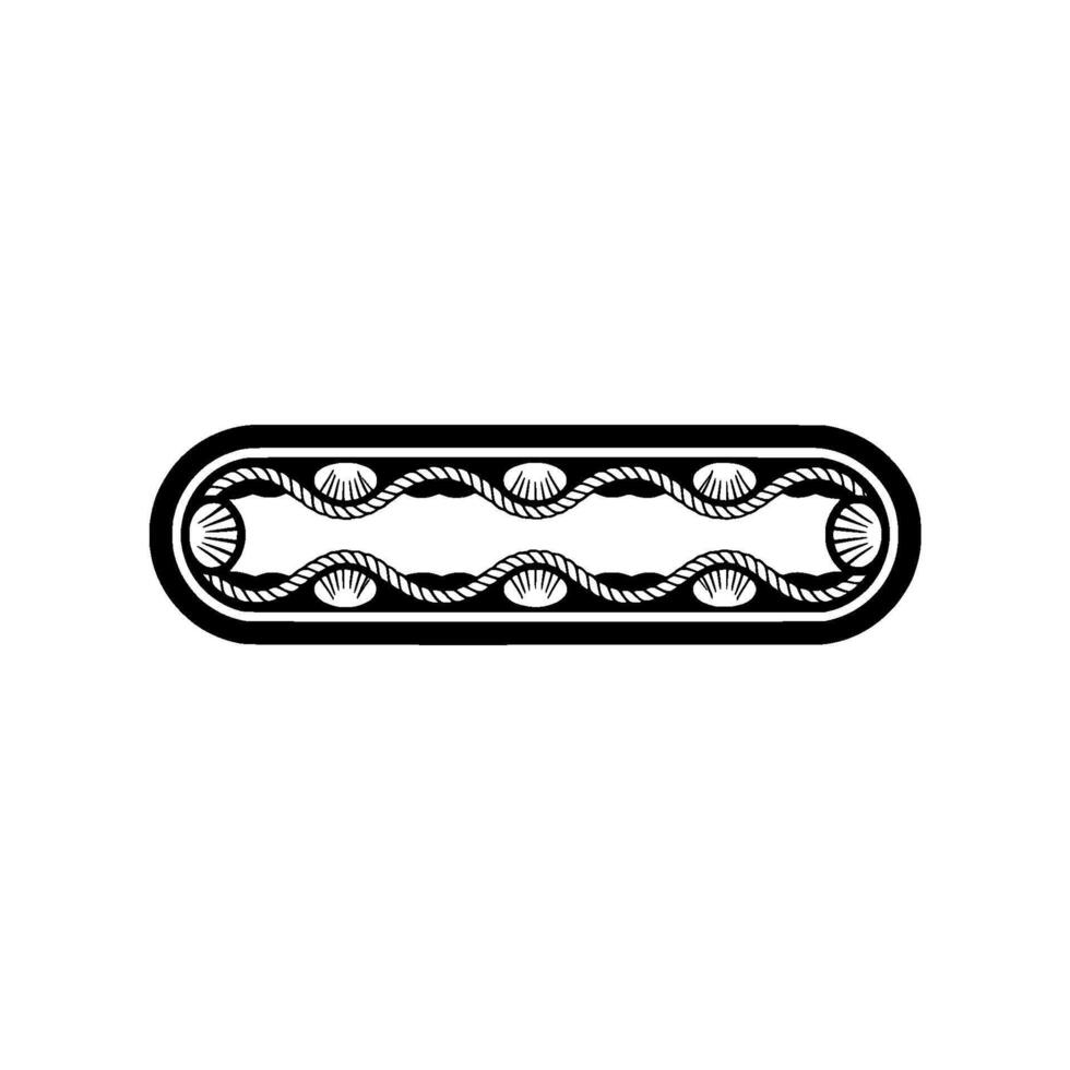 Elegant Rope Border, Vintage Nautical vector