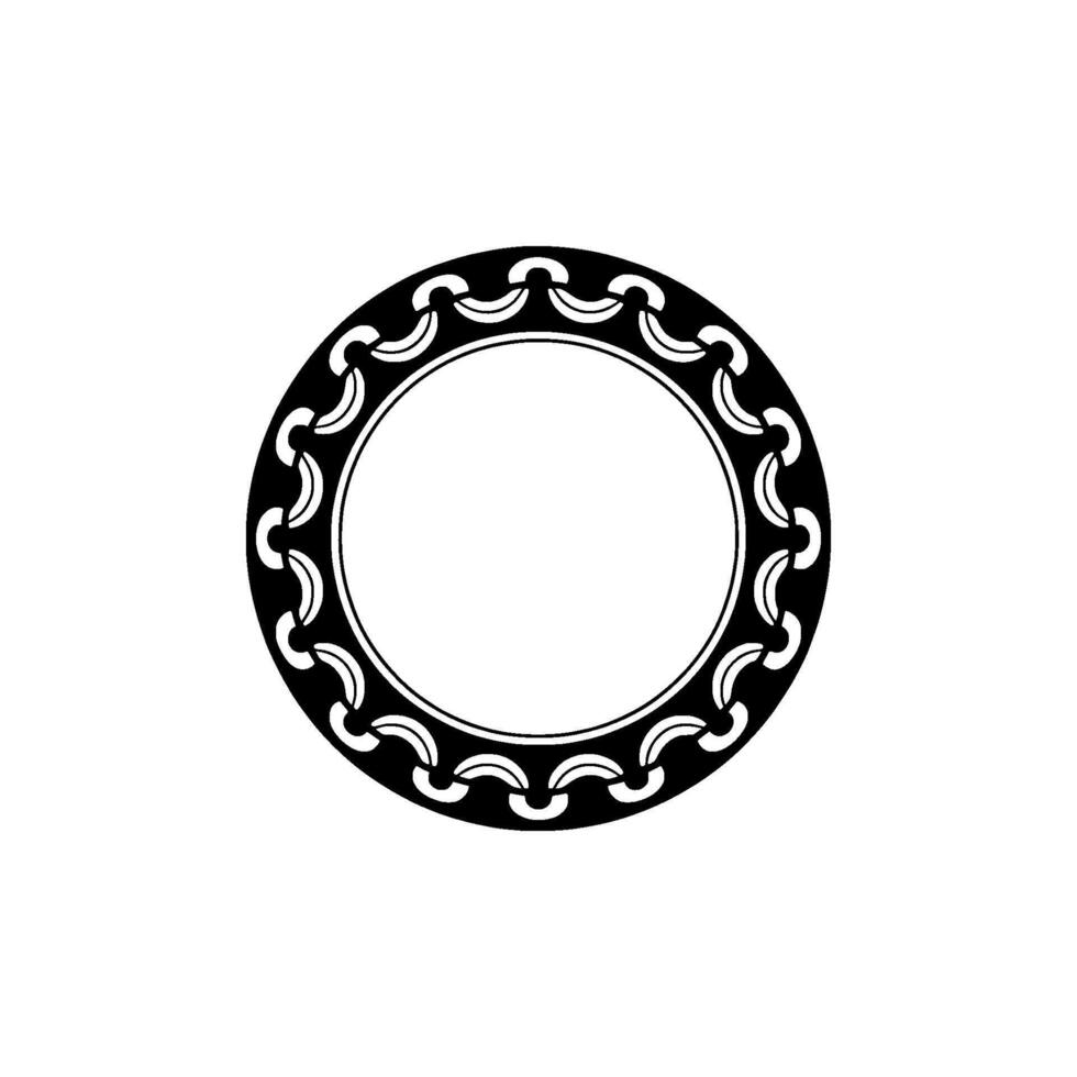 Intricate Celtic Circle Border, Vintage Element, Ornament vector