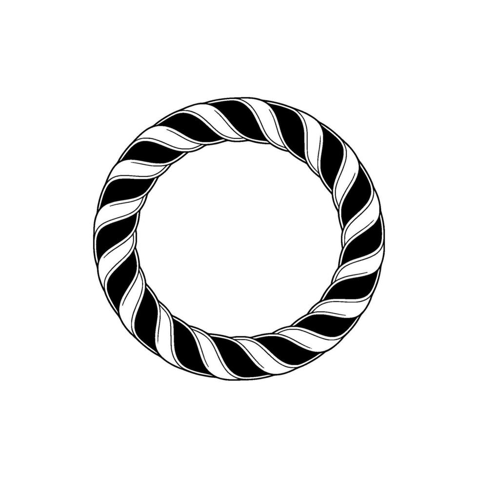 Abstract Spiral Ring, Minimalist, Circular Motion vector