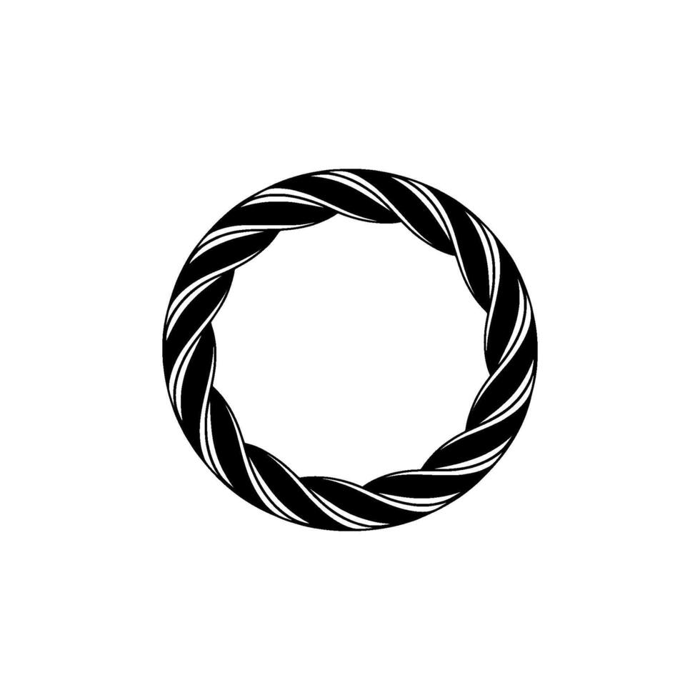 Abstract Spiral, Minimalist, Circular Motif - Circle vector