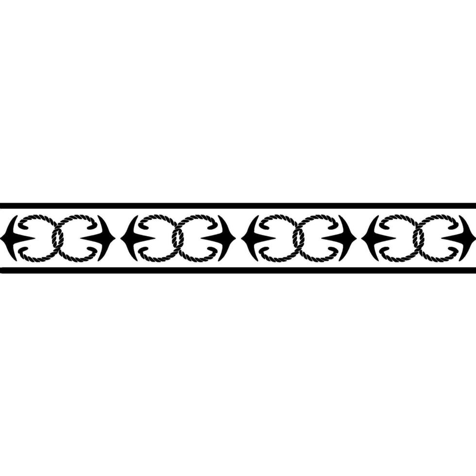 Intricate Celtic Knot Border, Vintage Style, Repeating vector