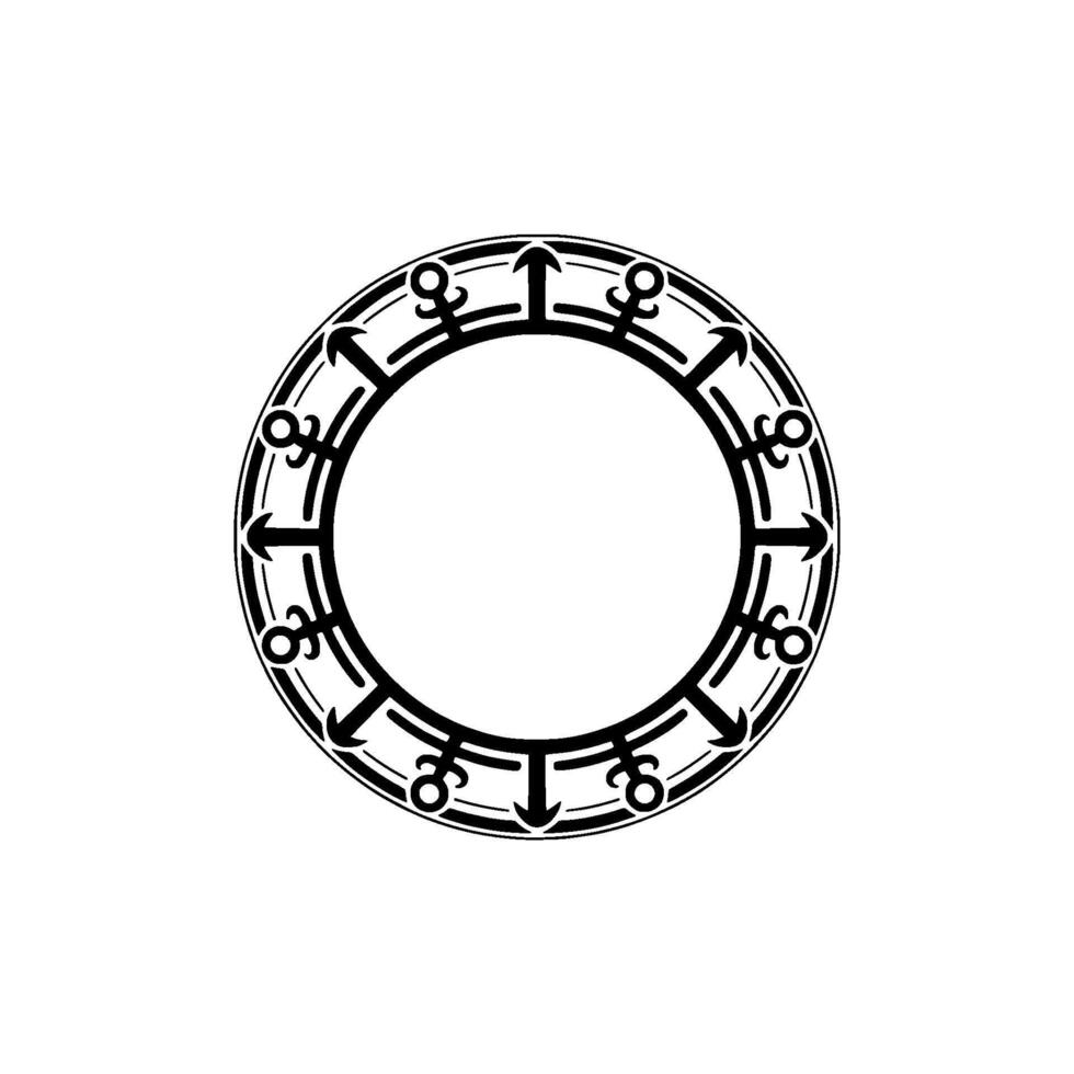 Celestial Portal Symbolic Ring of Direction and Mystery vector
