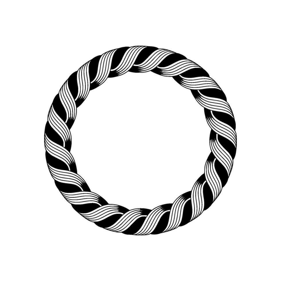 Abstract Spiral, Minimalist Circle, Black White - Minimalism vector