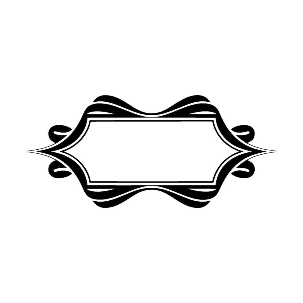 Elegant Deco Frame, Minimalist, Vintage Aesthetic, Ornament vector
