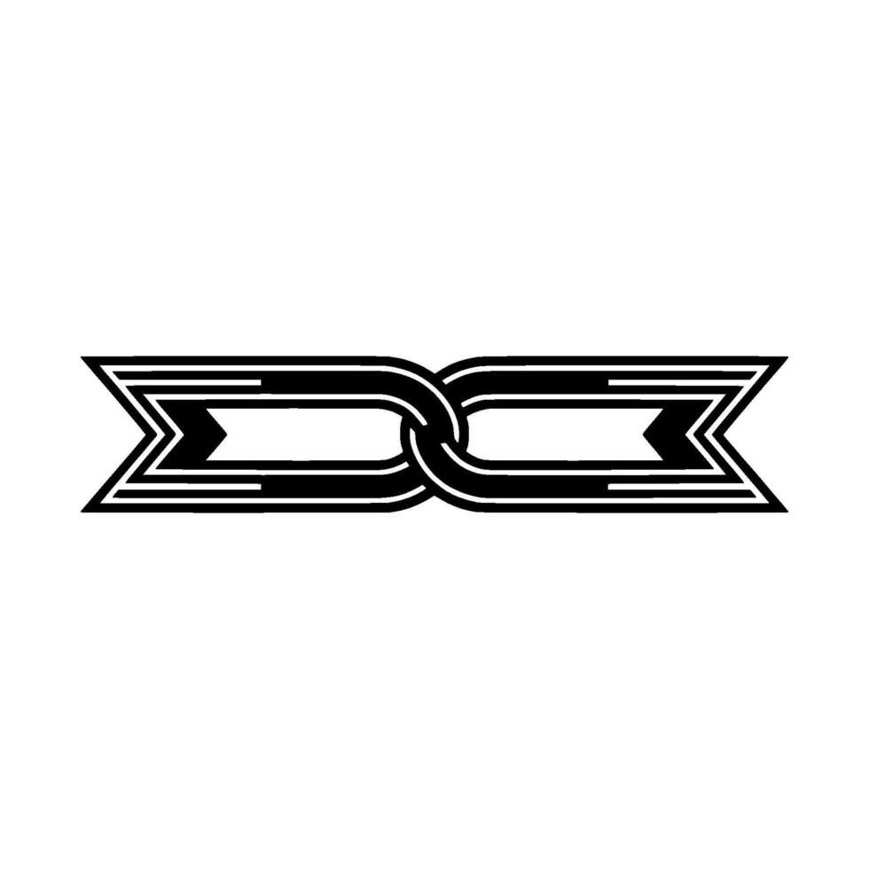 Intertwined Infinity Symbol Minimalist vector