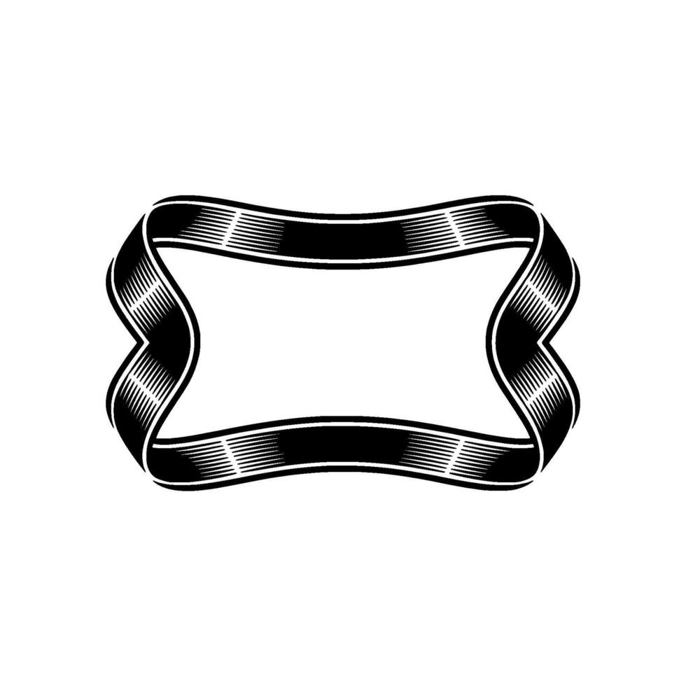 Vintage Ribbon Banner, Elegant Element vector