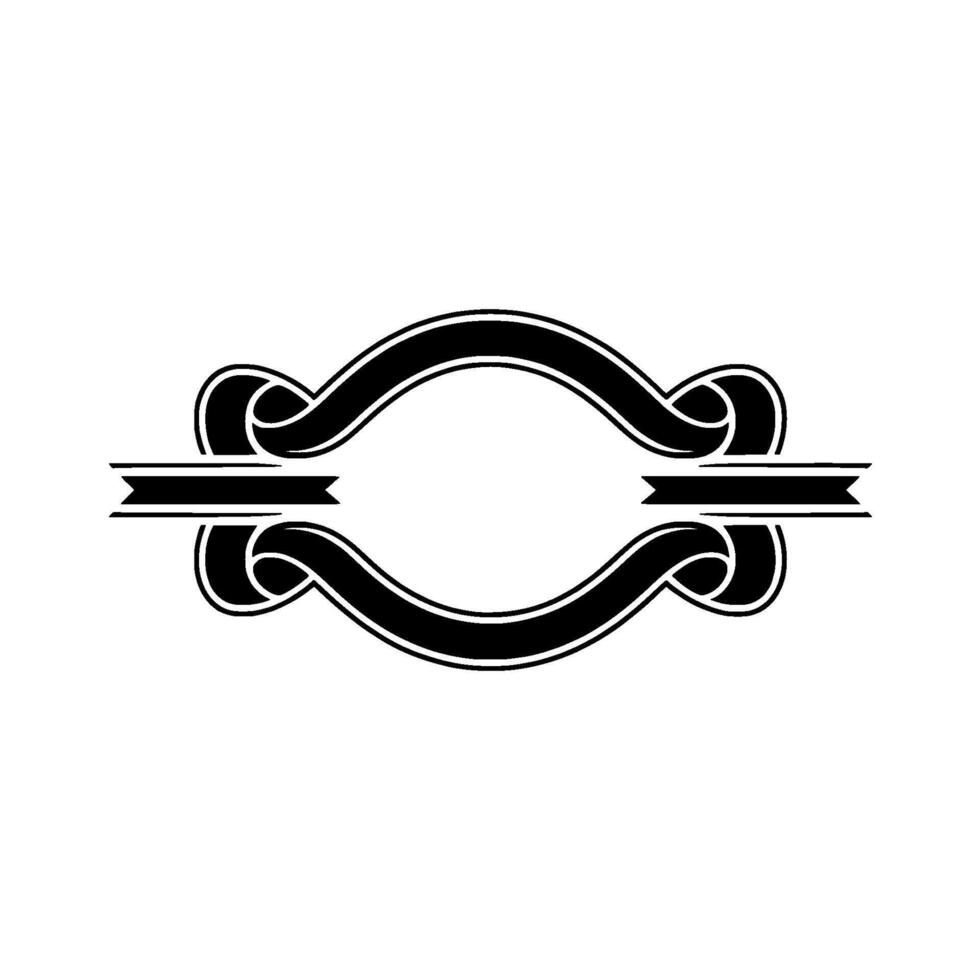 Elegant Vintage Scroll Border, Classic Element vector