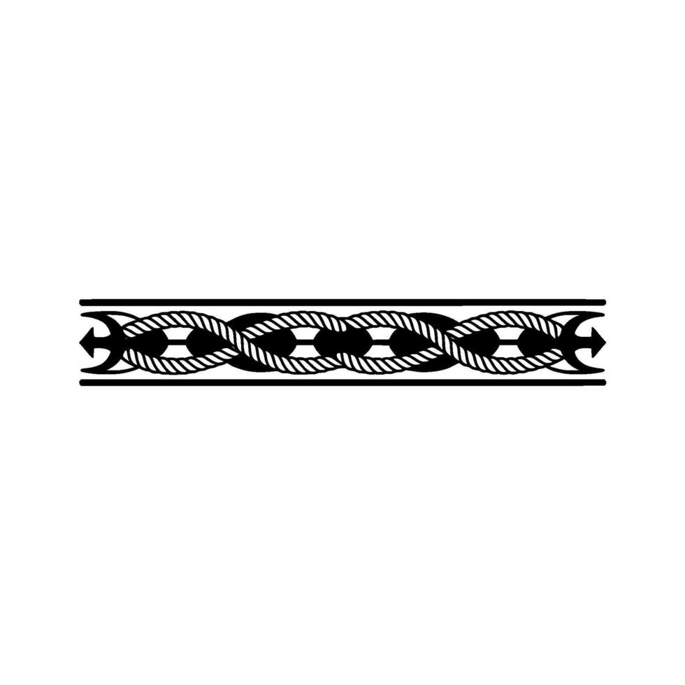 Intricate Celtic Knot Border, Vintage Style - Illustration vector