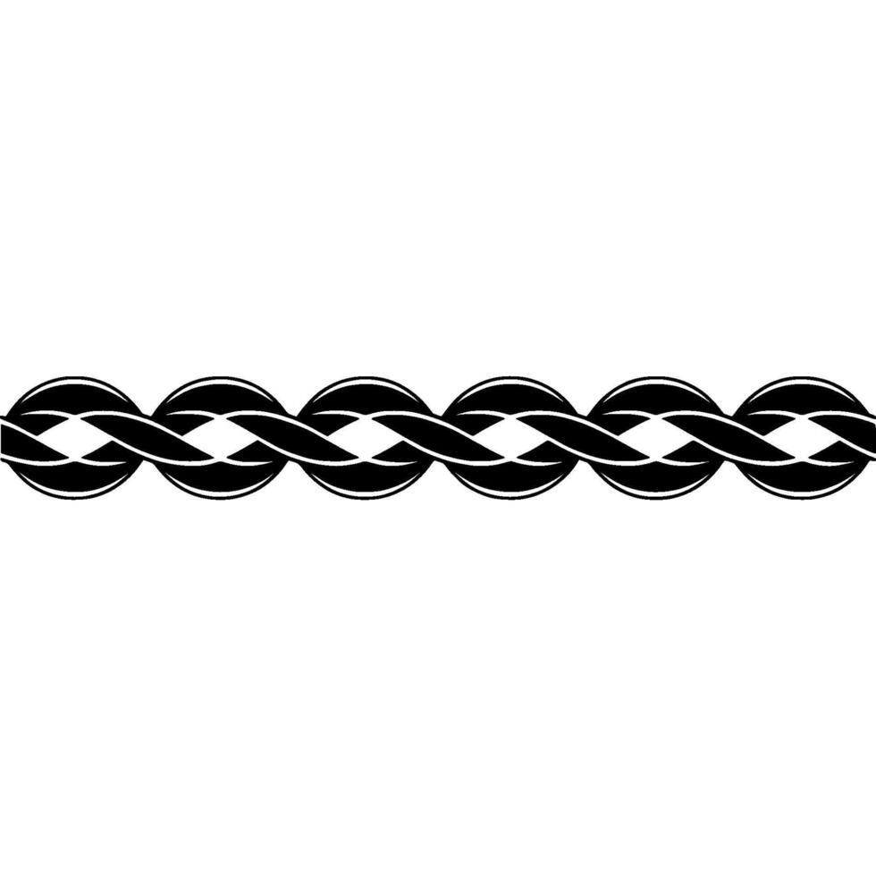 Stylized Celtic Knot Border, Elegant vector