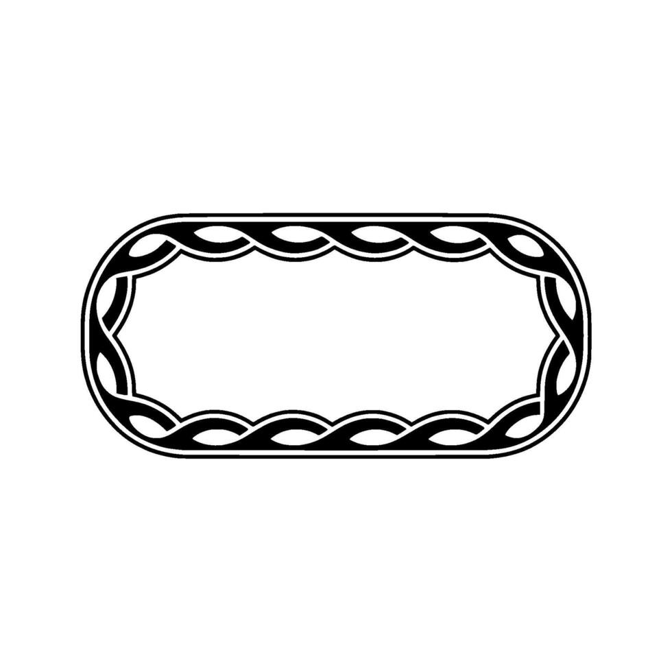 Celtic Knot Frame, Elegant Border, Vintage vector