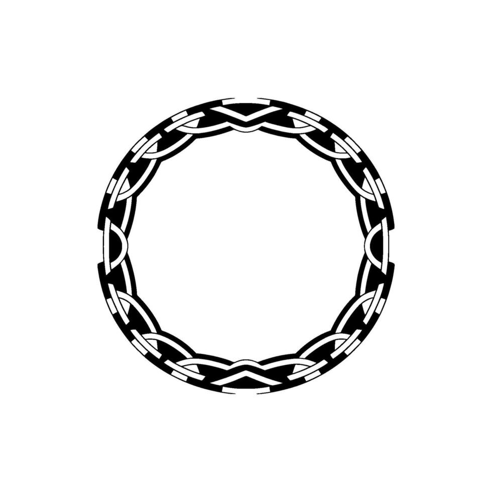 Intricate Celtic Circle Border, Vintage, Symmetrical vector