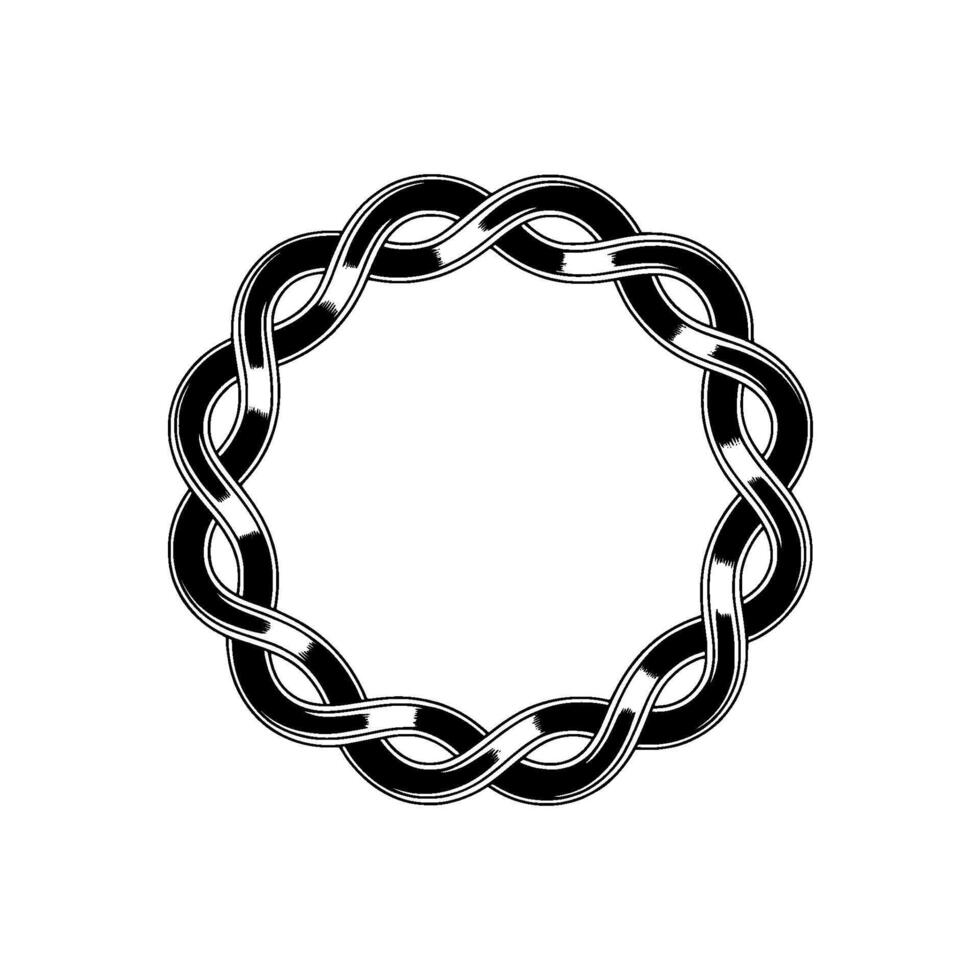 Intricate Celtic Knot, Modern Minimalist vector
