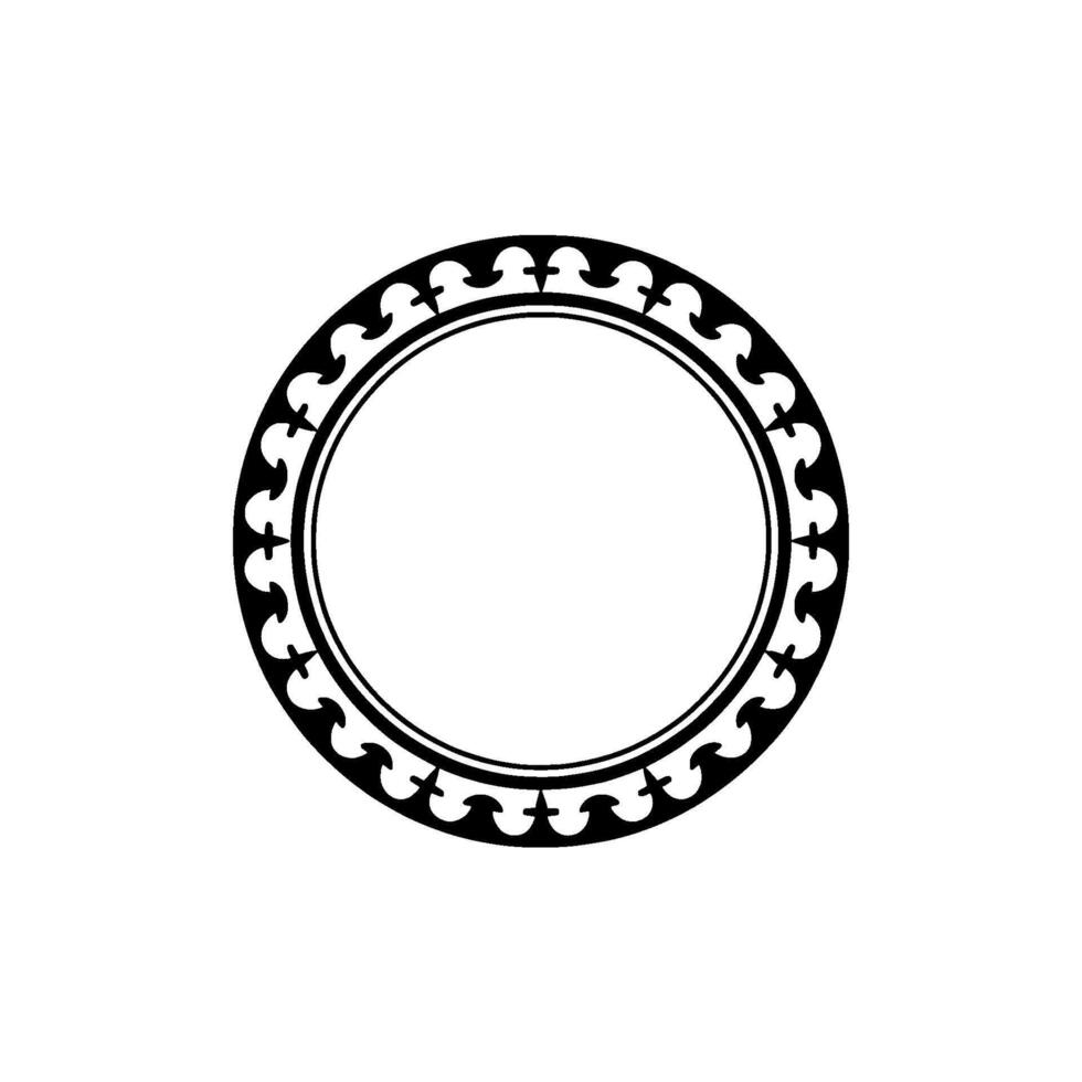 Ornate Circular Frame, Vintage, Minimalist Background - Circle vector