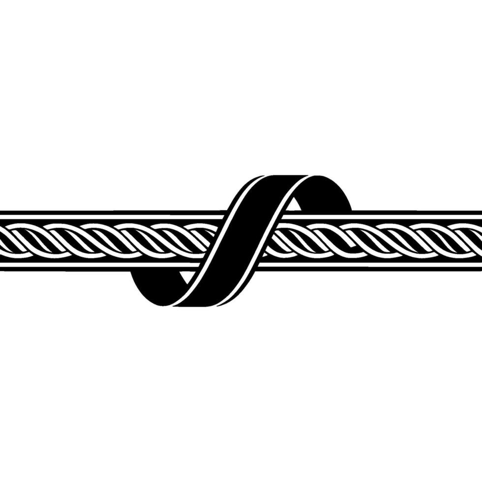 Intertwined Infinity Minimalist Celtic Knot vector