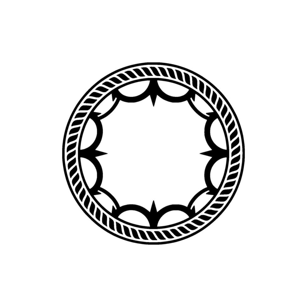 Intricate Circular Ornament, Vintage - Border vector