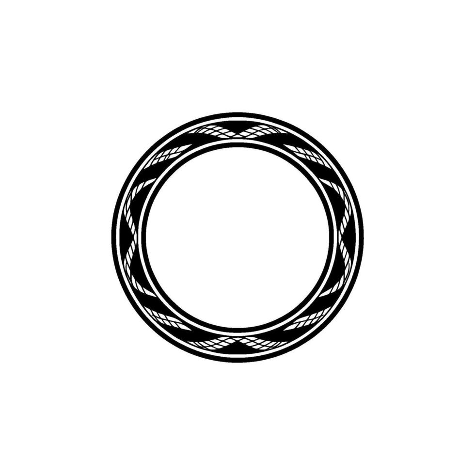 Intricate Circular Ornament, Geometric, Minimalist Aesthetic - Circle vector