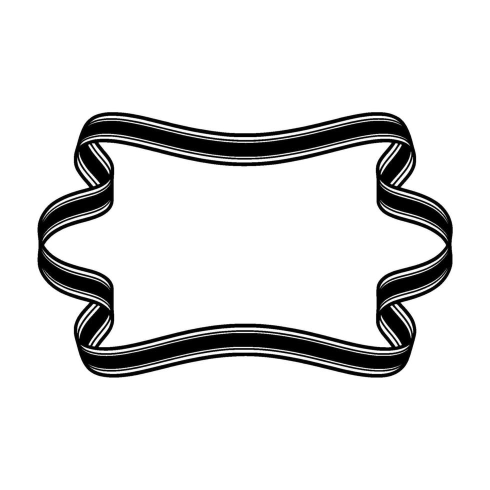 Abstract Ribbon Frame, Radiant Backdrop vector