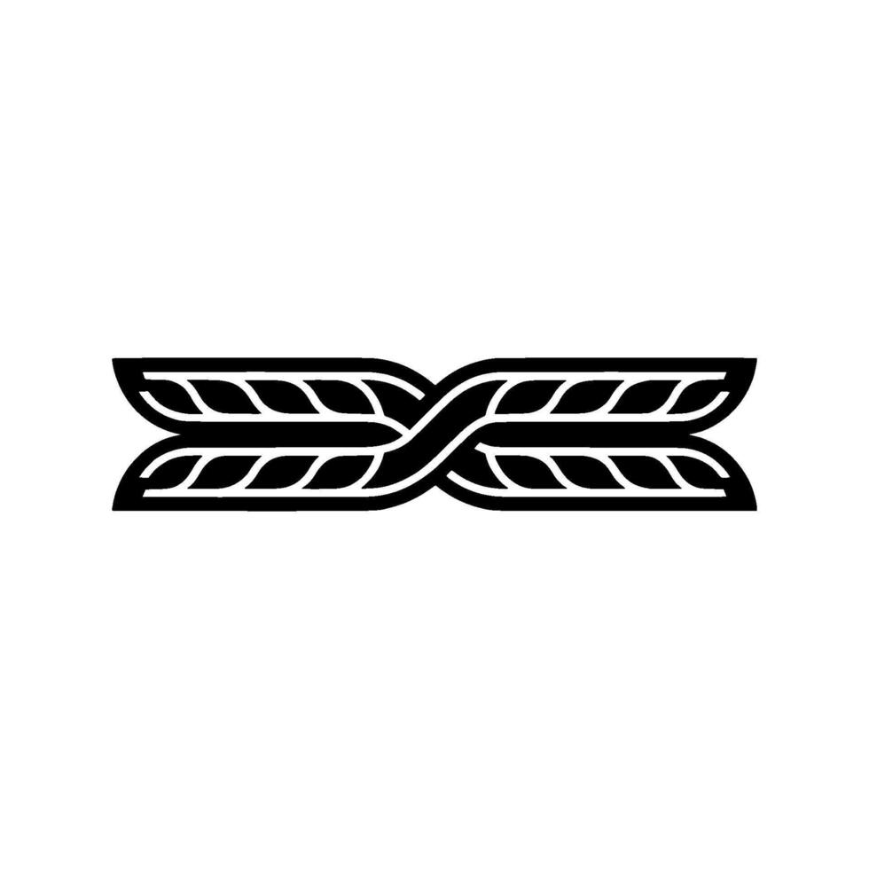 Intertwined Vines Celtic Inspired Emblem vector