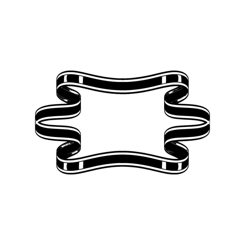 Dynamic Ribbon Frame, Modern Element vector