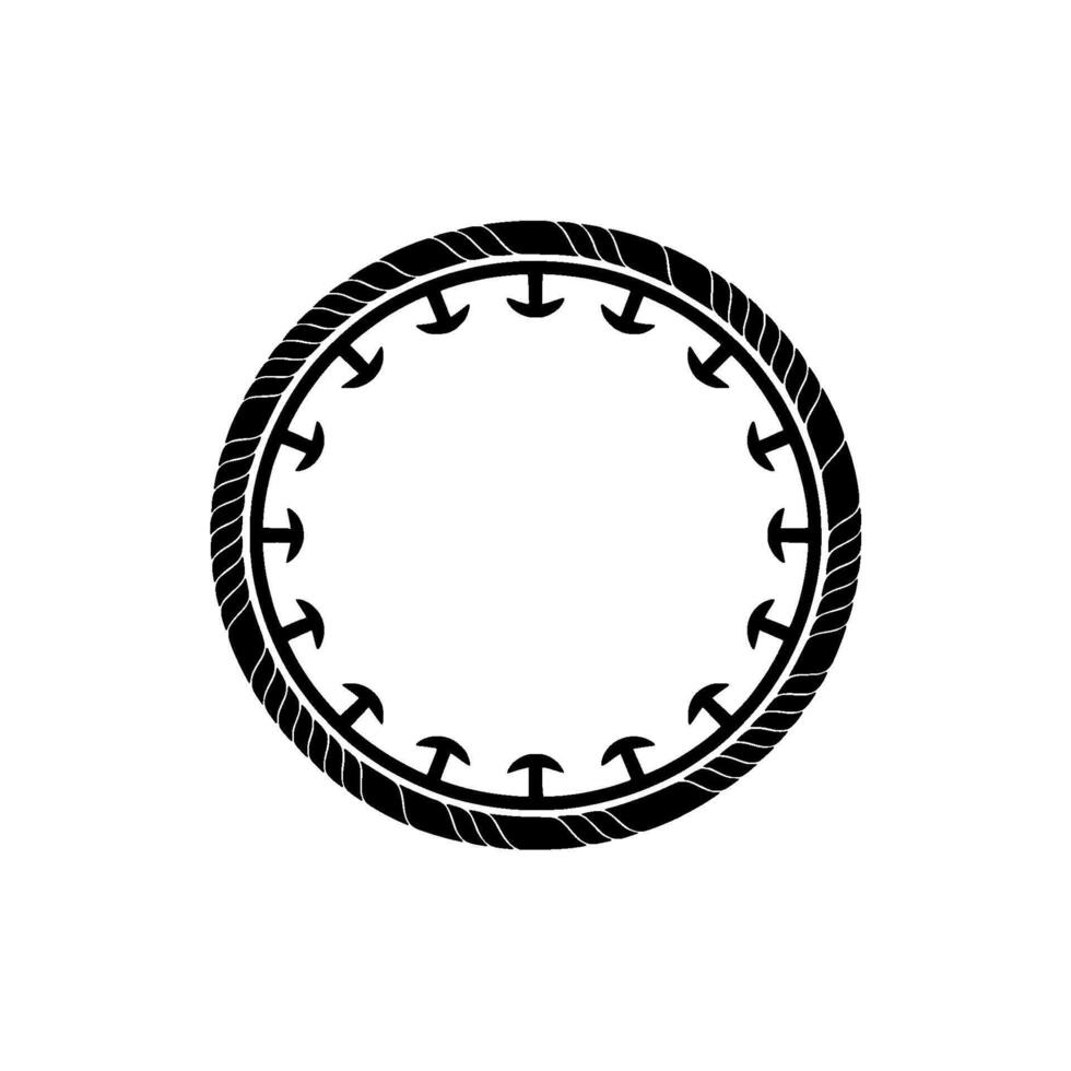 Circular Tribal Emblem, Vintage Style, Minimalist - Circle vector