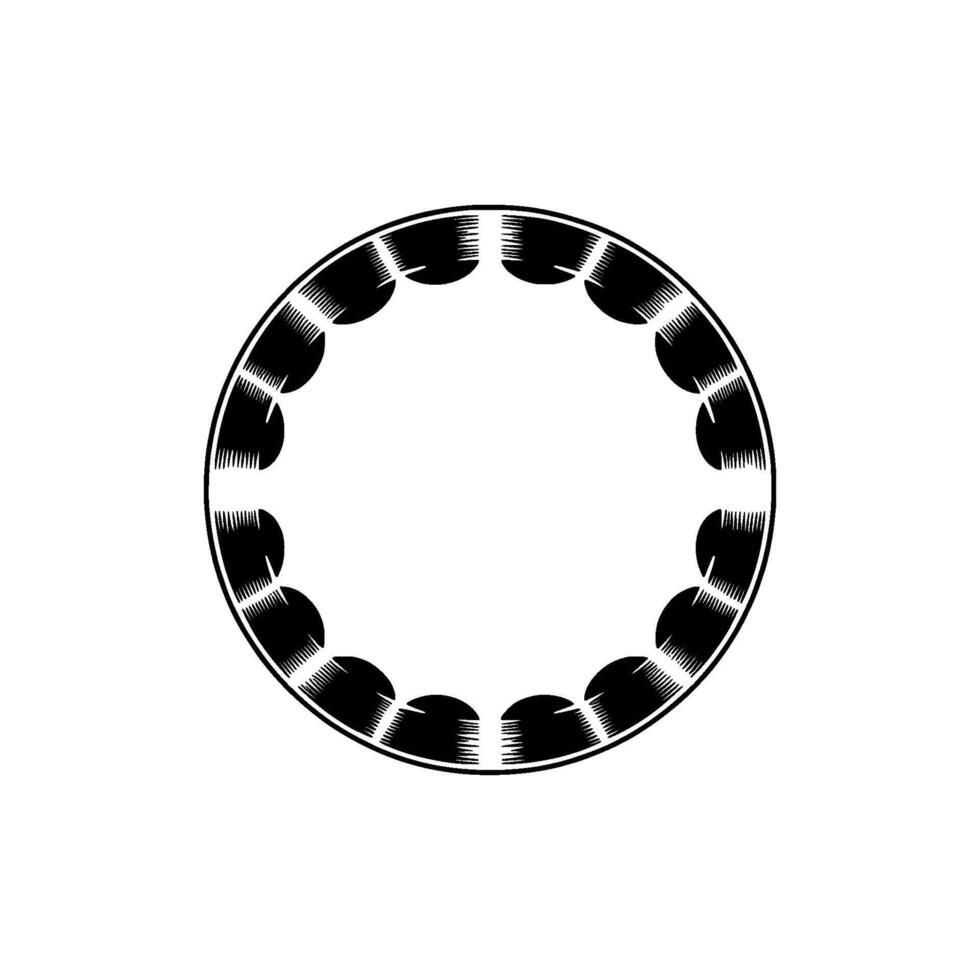 Stylized Circular Motif, Minimalist, Gradient Background vector