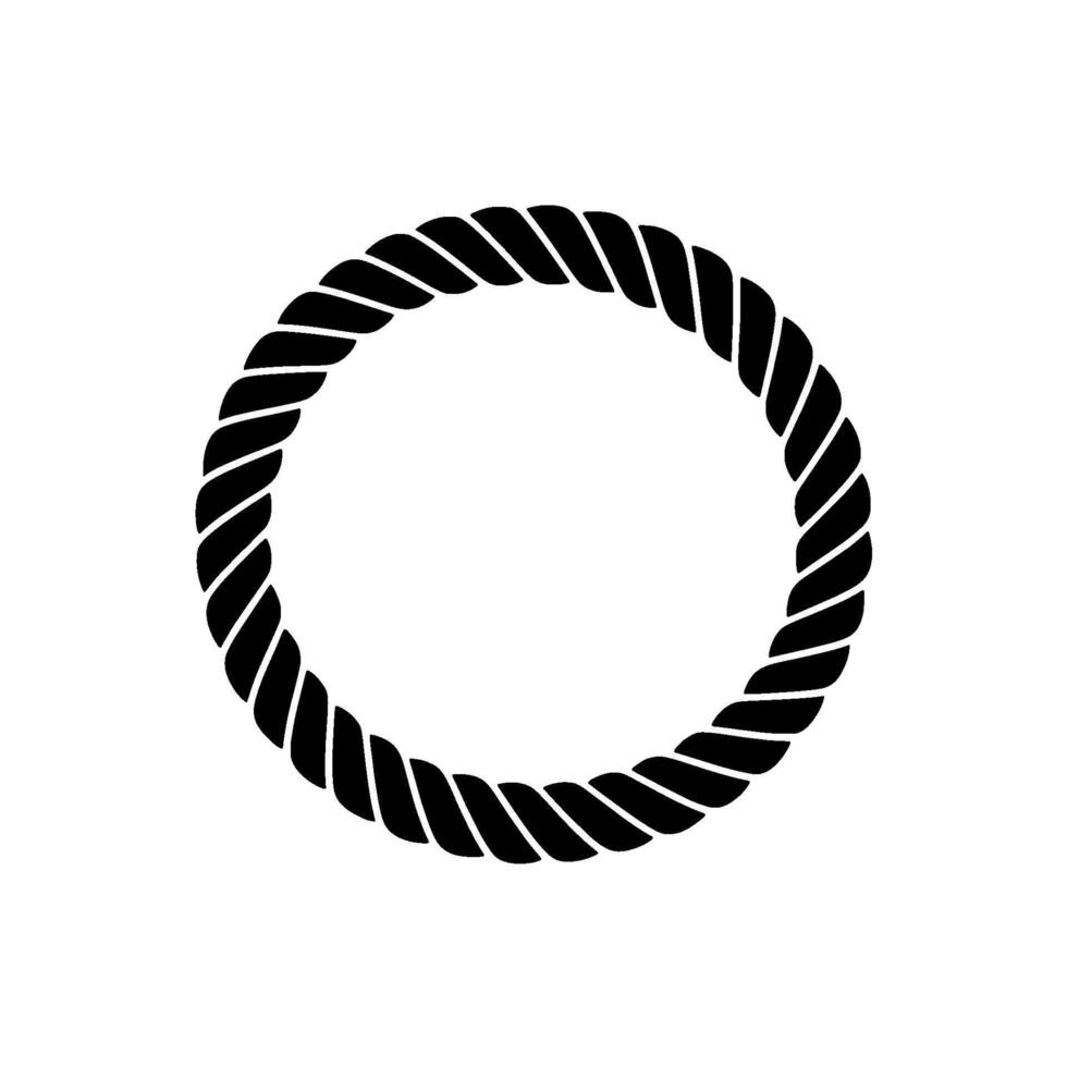 Spiraling Knot - Minimalist Circular Motif vector