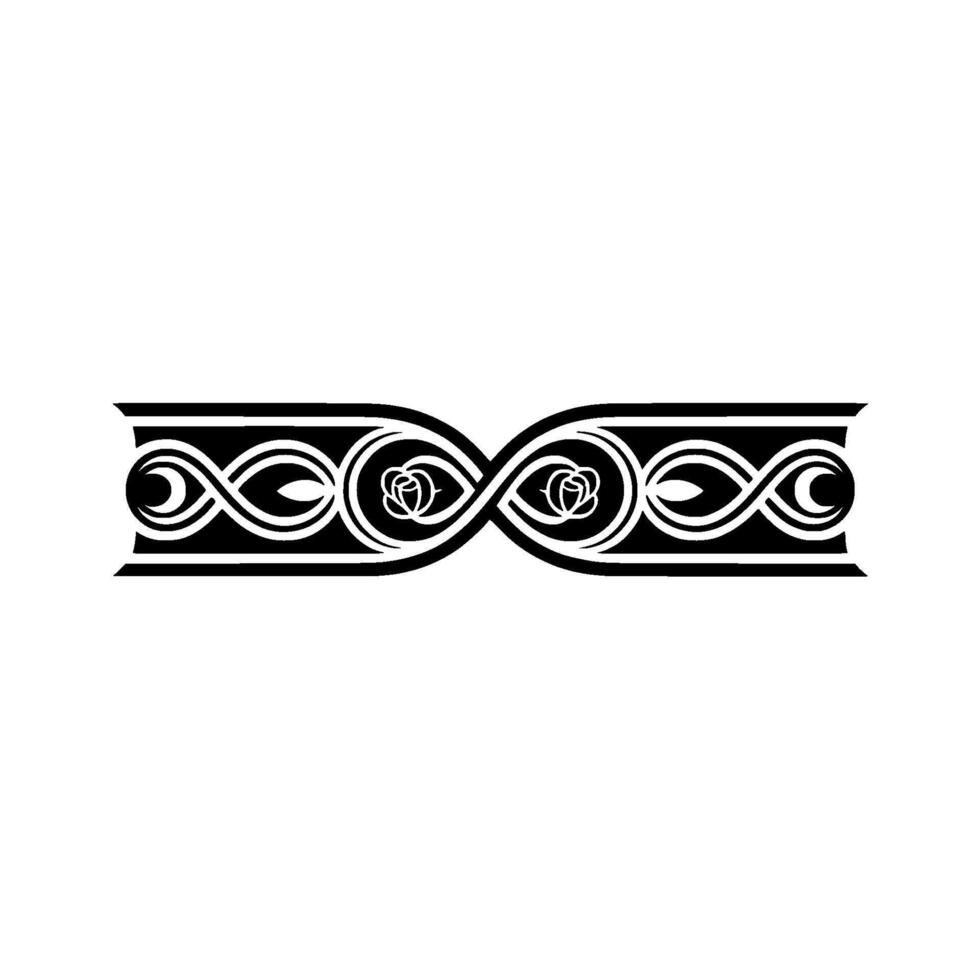 Intricate Celtic Border, Elegant Ornamentation, Vintage - Knotwork vector