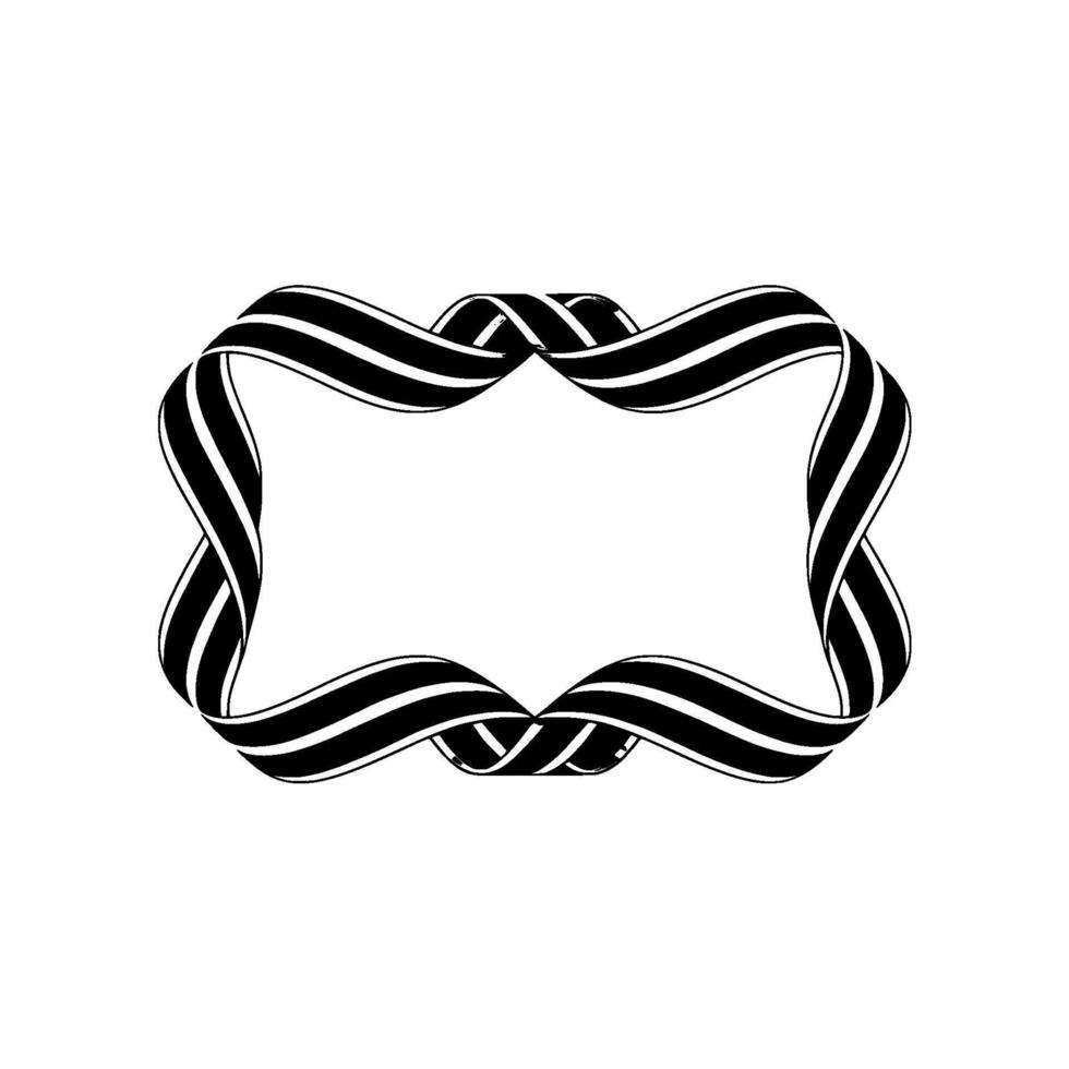 Abstract Ribbon Frame, Minimalist Template vector