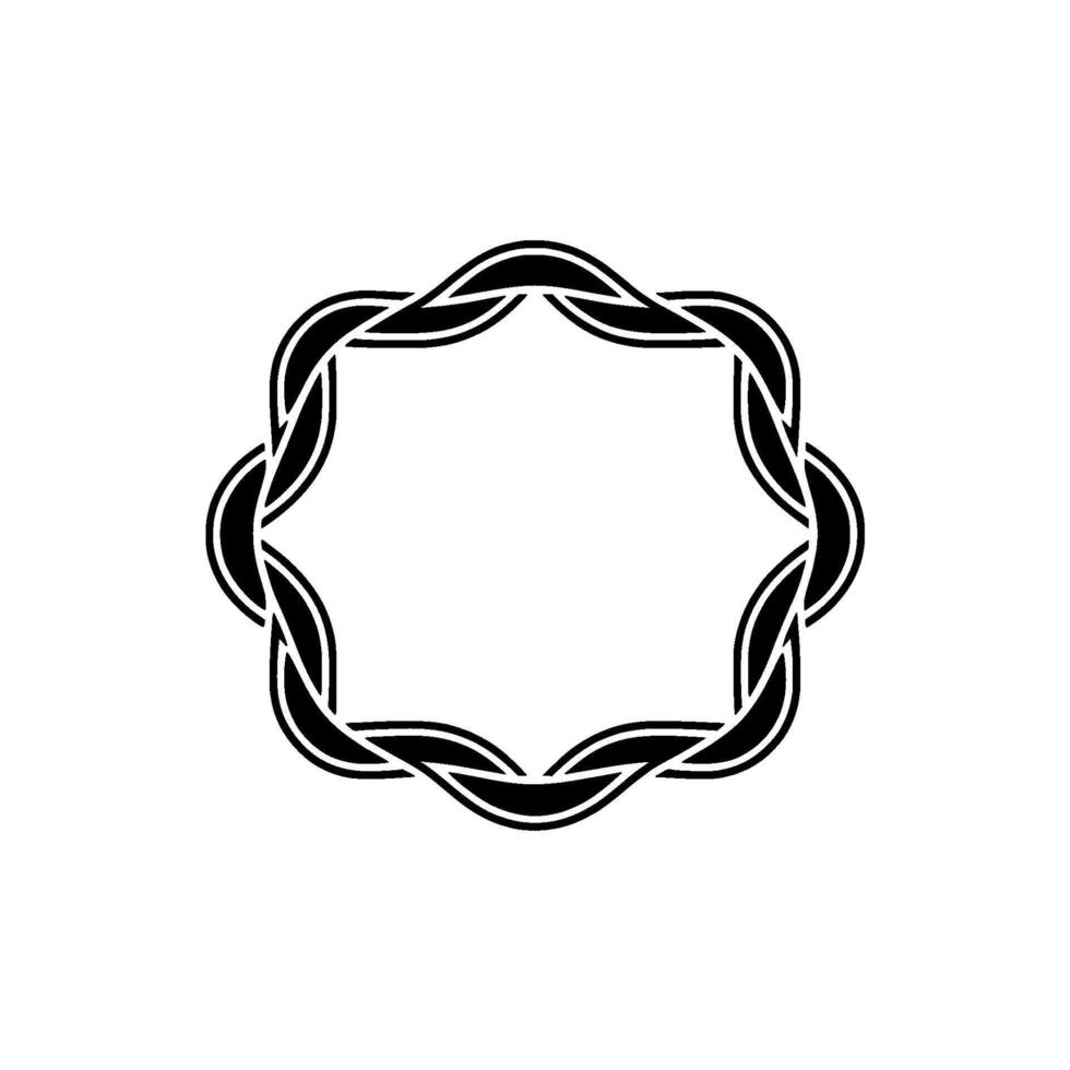 Intricate Celtic Knot Frame, Minimalist, Modern vector