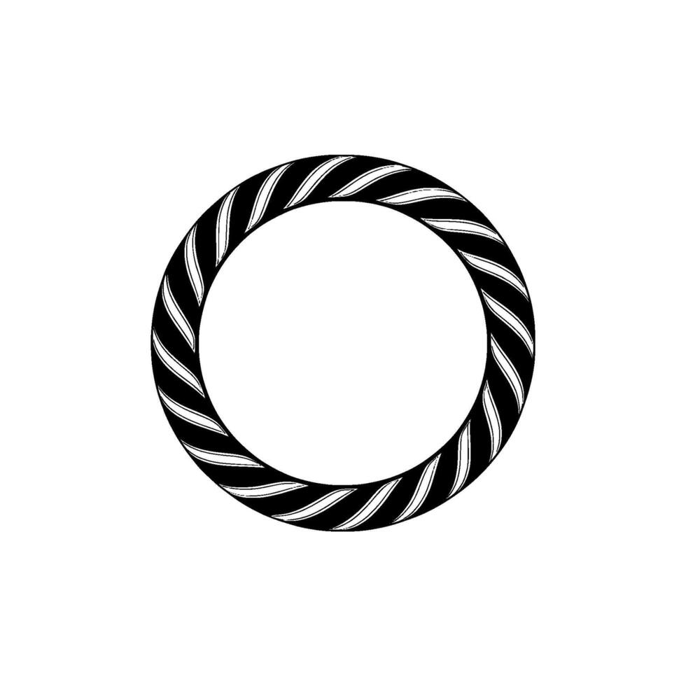 Abstract Spiral Circle, Minimalist , Monochrome Texture vector