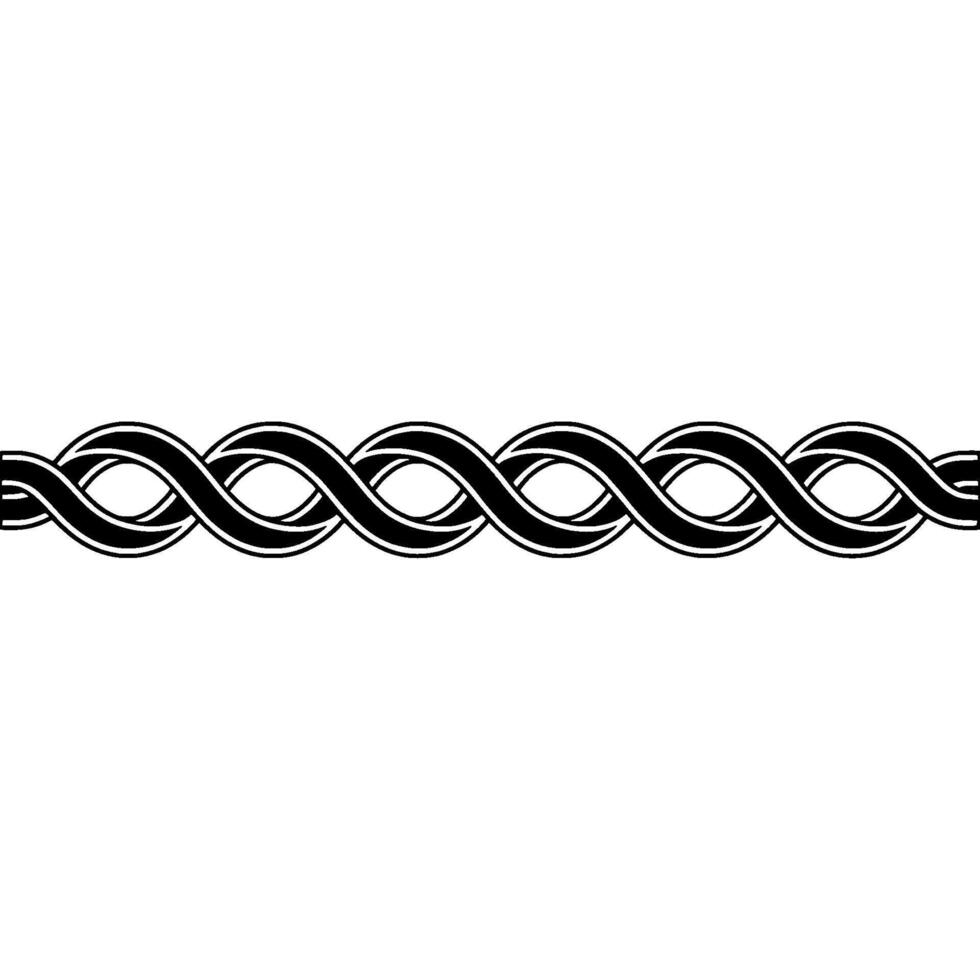 Elegant Celtic Knot Border, Minimalist, Loop vector