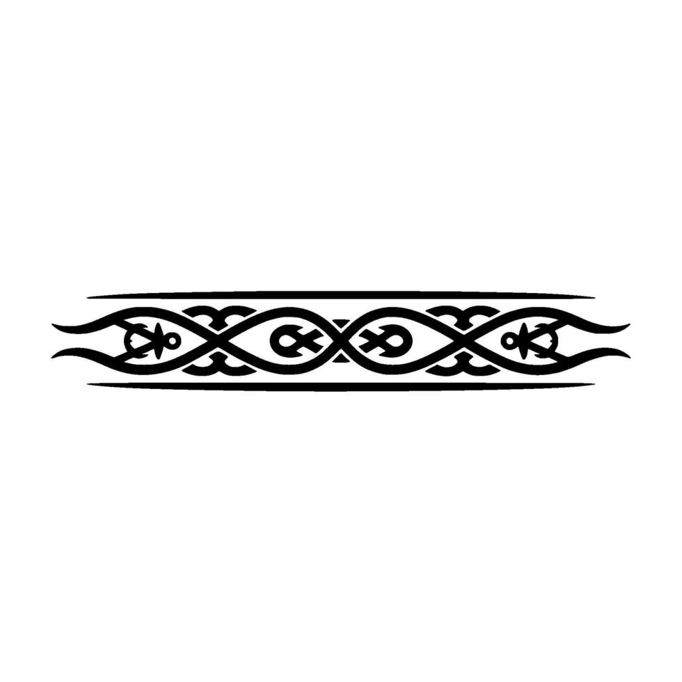 Intricate Celtic Border, Vintage Ornamentation, Decorative Element, Repeating vector
