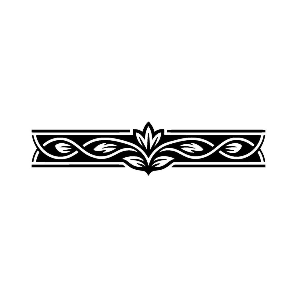 Intricate Celtic Border, Elegant Floral, Symmetrical vector