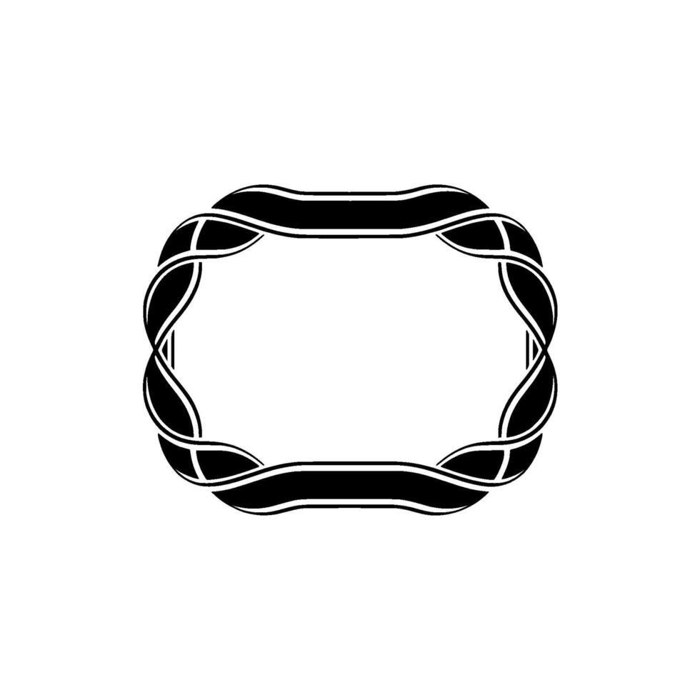 Intricate Celtic Knot Frame, Minimalist, Ornament vector