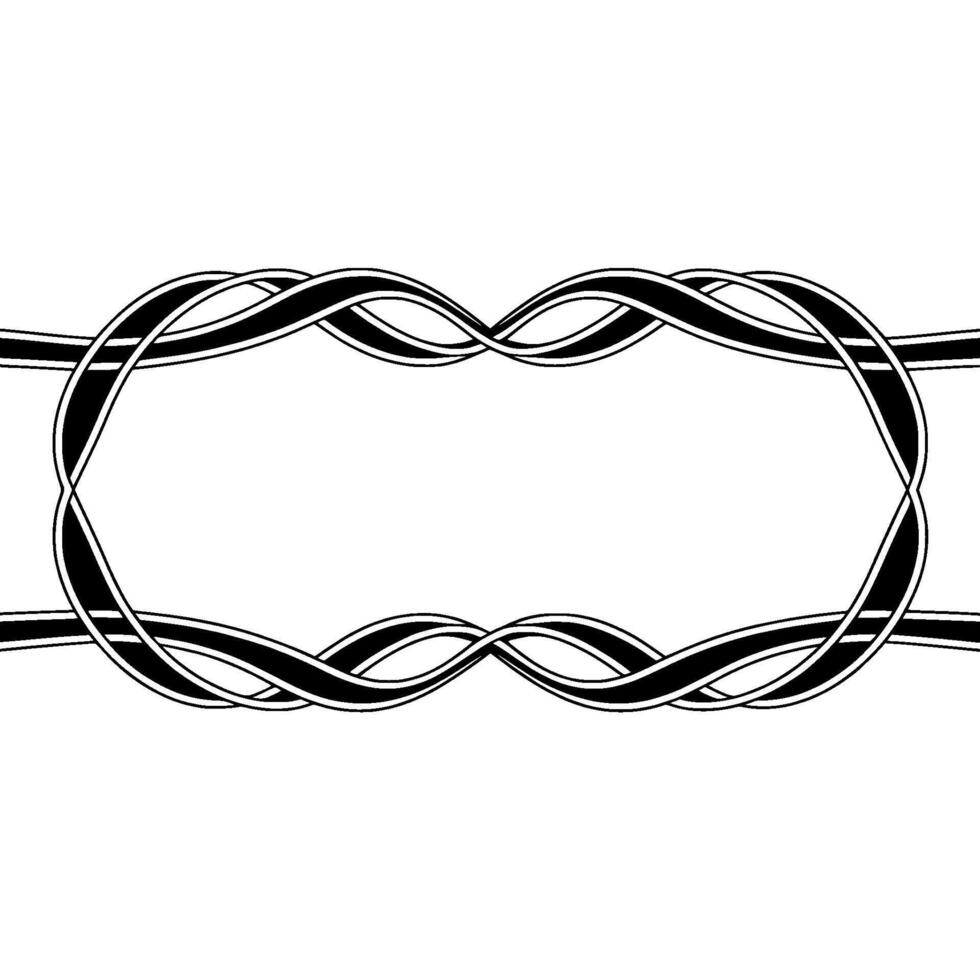 Elegant Woven Frame, Minimalist , Vintage Aesthetic vector
