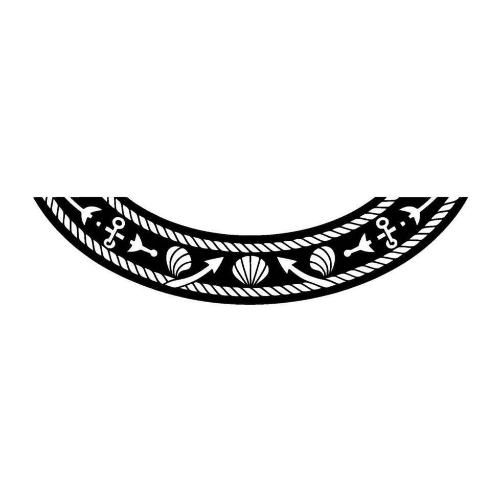 Nautical Crest Ancient Mariners Emblem vector