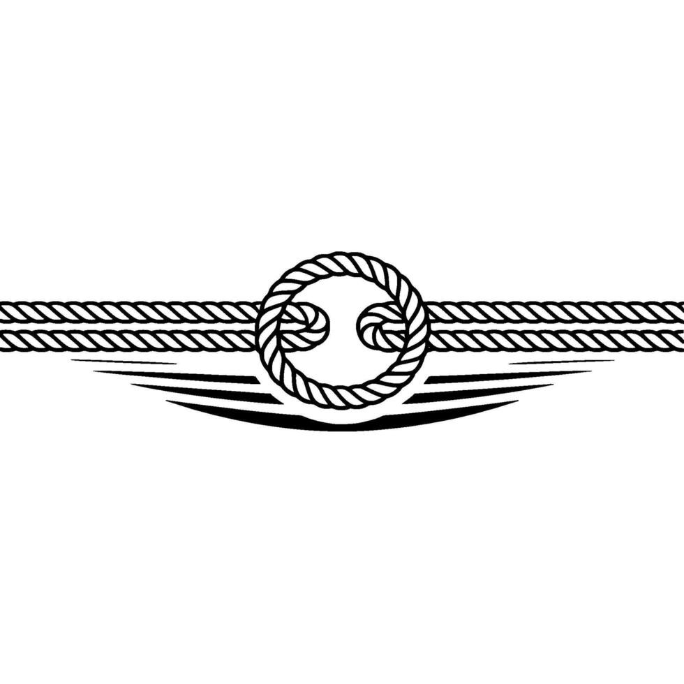 Nautical Knot Strength, Connection, and Maritime Heritage vector