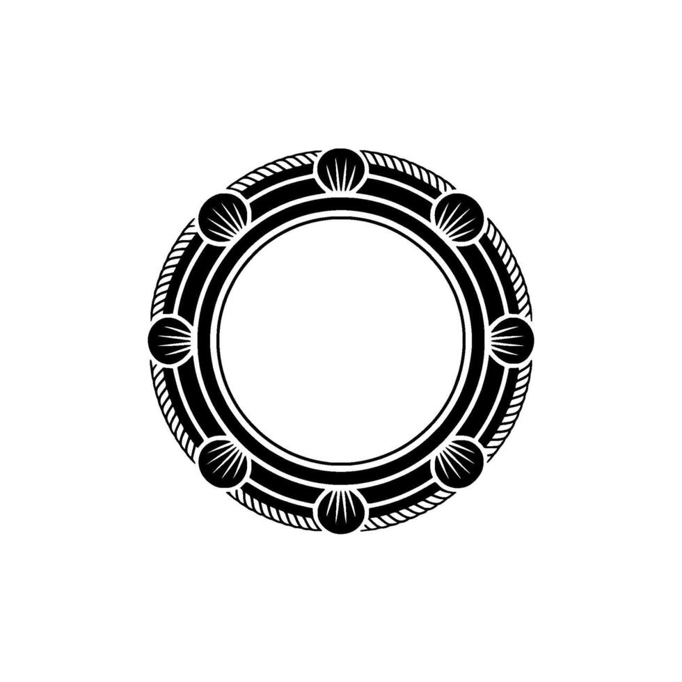 Geometric Deco Circle, Stylized Ornamentation vector