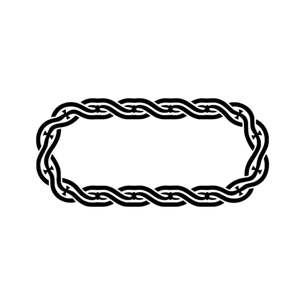 Intricate Celtic Knot Border, Elegant, Interlaced vector