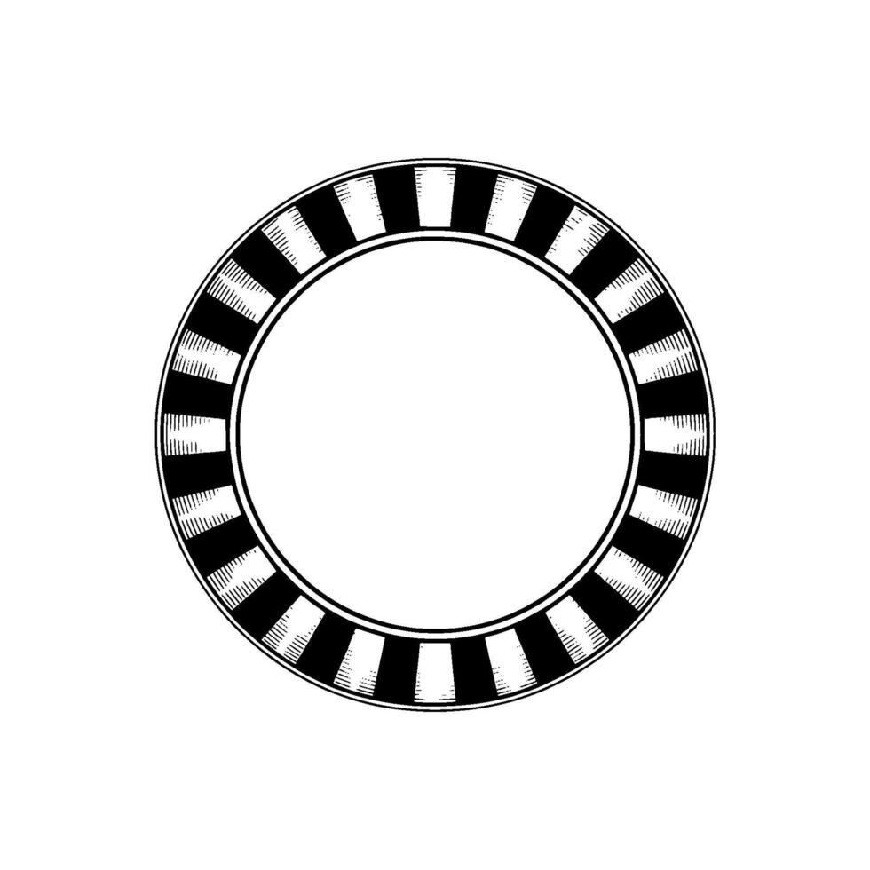 Stylized Circular Band, Minimalist vector