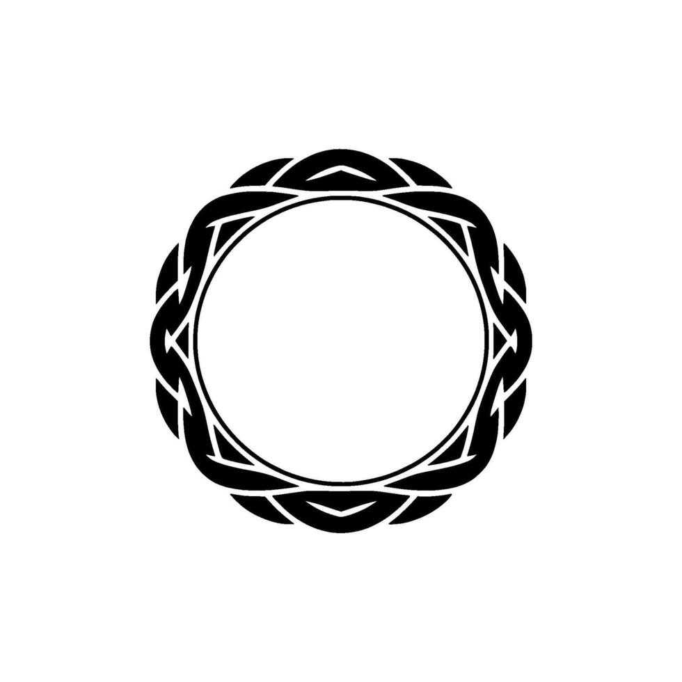 Intricate Celtic Circle, Minimalist, Wreath vector