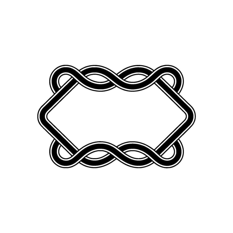 Elegant Infinity Frame, Minimalist vector