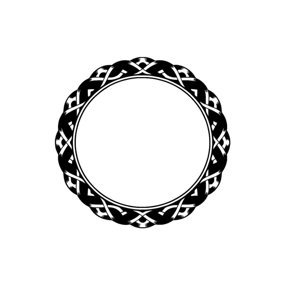Intricate Celtic Circle, Vintage , Symbolic Border, Pattern vector