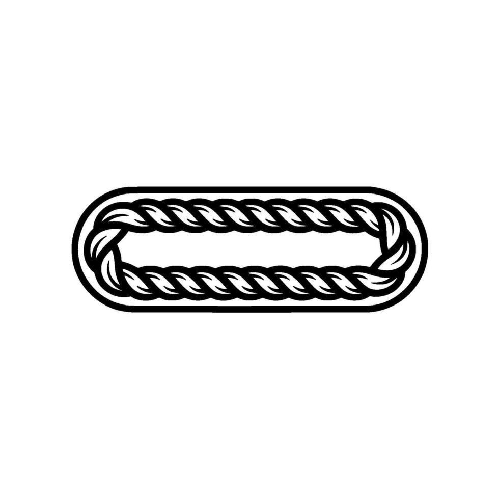 Intricate Rope Knot Illustration, Vintage Style vector