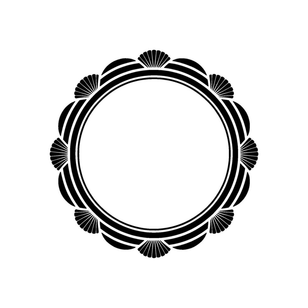 Geometric Radial Ornament, Minimalist - Circle - Pattern vector