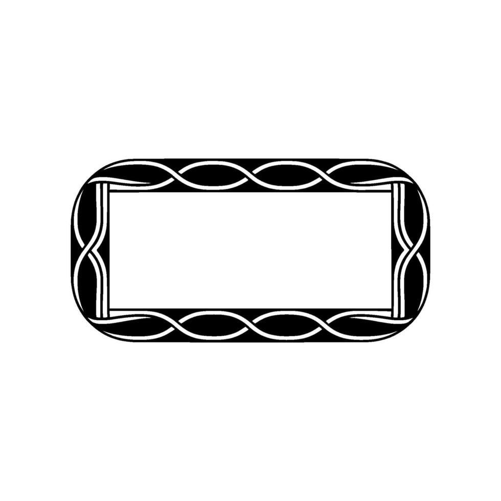 Elegant Celtic Frame, Minimalist vector