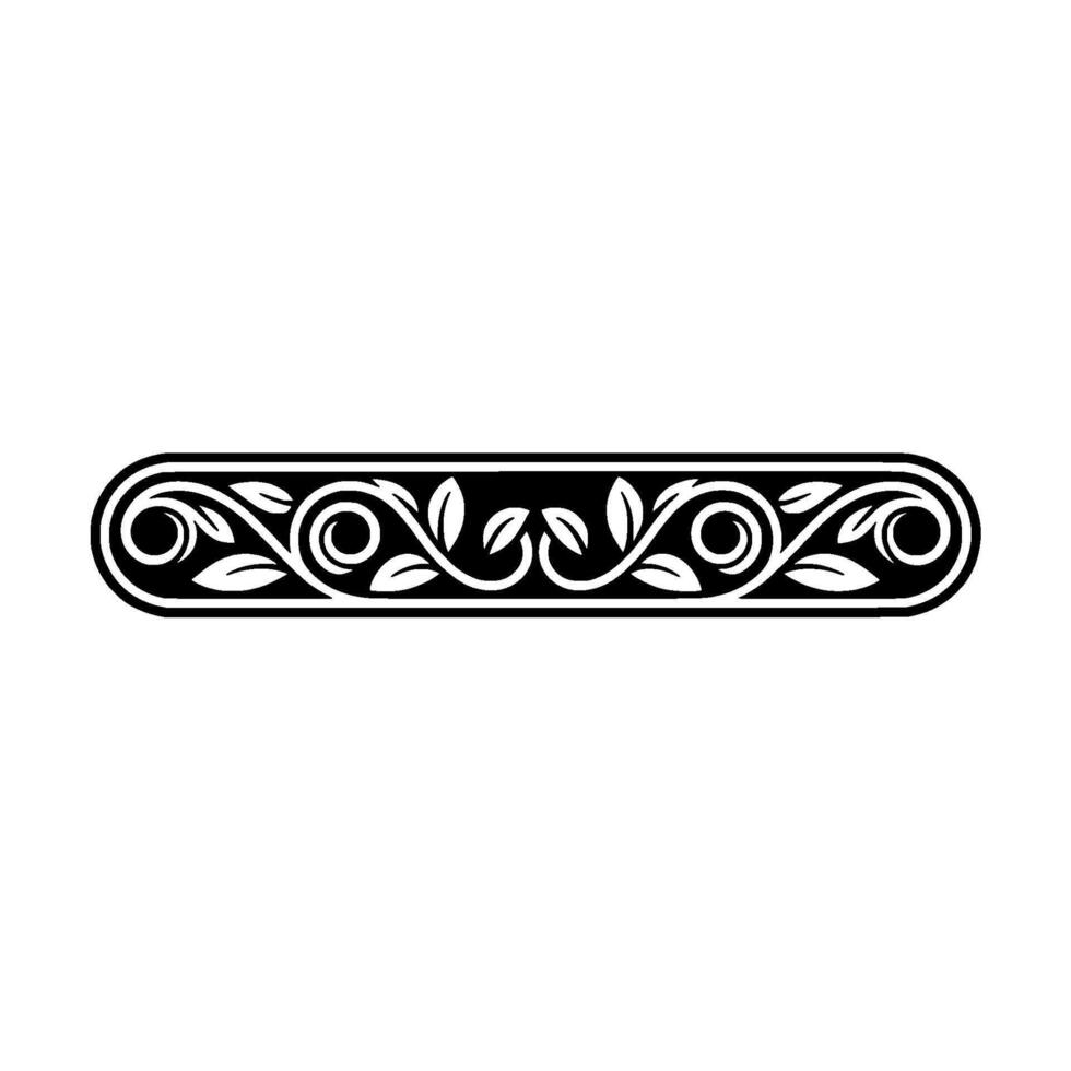 Elegant Oval Ornament Border, Vintage, Decorative vector